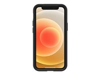 OtterBox Otter + Pop Symmetry Series - Baksidedeksel for mobiltelefon - polykarbonat, syntetisk gummi - svart - for Apple iPhone 12 mini 77-65388