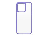 OtterBox React Series - Baksidedeksel for mobiltelefon - antimikrobielt - polykarbonat, syntetisk gummi - purplexing - for Apple iPhone 14 Pro 77-88894