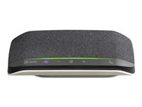 Poly Sync 10-M - Høyttalende håndfri telefon - kablet - USB-A, USB-C - sølv - Certified for Microsoft Teams 77P34AA