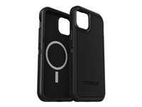 OtterBox Defender Series XT - Baksidedeksel for mobiltelefon - robust - MagSafe-samsvar - polykarbonat, syntetisk gummi - svart - for Apple iPhone 15 Plus 77-92961