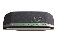 Poly Sync 20+M - Smart høyttalertelefon - Bluetooth - kablet, trådløs - USB-A via Bluetooth-adapter - sølv - Certified for Microsoft Teams 772C9AA