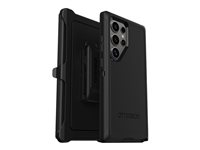 OtterBox Defender Series - Baksidedeksel for mobiltelefon - robust - polykarbonat, termoplastisk elastomer (TPE) - svart - for Samsung Galaxy S24 Ultra 77-94495