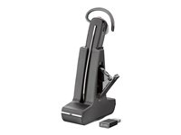 Poly Savi 8245 - Savi 8200 series - hodesett - i øret - konvertibel - DECT / Bluetooth - trådløs - USB-A via DECT adapter - svart - Zoom Certified 8D3H2AA#ABB