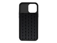 OtterBox Easy Grip Gaming - Baksidedeksel for mobiltelefon - blekksprutblekksvart - spesialstøpt tekstur - for Apple iPhone 13 Pro Max 77-85493