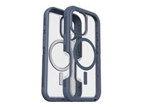 OtterBox Defender Series XT - Baksidedeksel for mobiltelefon - robust - MagSafe-samsvar - plastikk - babyblå jeans - for Apple iPhone 16 77-96064