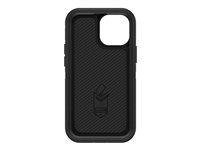 OtterBox Defender Series - ProPack Packaging - baksidedeksel for mobiltelefon - robust - polykarbonat, syntetisk gummi, 50 % resirkulert plast - svart - for Apple iPhone 13 mini 77-84373