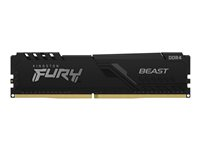 Kingston FURY Beast - DDR4 - modul - 32 GB - DIMM 288-pin - 3200 MHz / PC4-25600 - CL16 - 1.35 V - ikke-bufret - ikke-ECC - svart KF432C16BB/32