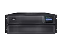 APC Smart-UPS X 3000 Rack/Tower LCD - UPS (rackmonterbar/ekstern) - AC 120 V - 2700 watt - 3000 VA - enkeltfase - RS-232, USB - utgangskontakter: 10 - 4U - Canada, USA - svart SMX3000LV