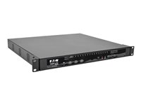 Eaton Tripp Lite series 16-Port KVM Switch Cat5 Over IP 1 Local 2 Remote User 1U TAA GSA - KVM-svitsj - CAT5 - 16 x KVM port(s) - 1 lokalbruker - 2 IP-brukere - stasjonær - TAA-samsvar B064-016-02-IPG