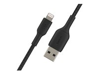 Belkin BoostCharge - Lightning-kabel - Lightning hann til USB hann - 15 cm - svart CAA002BT0MBK