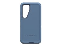 OtterBox Defender Series - Baksidedeksel for mobiltelefon - robust - polykarbonatskall, glidetrekk i syntetisk gummi, polykarbonathylster - babyblå jeans (blå) - for Samsung Galaxy S24 77-94477