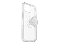 OtterBox Otter + Pop Symmetry Series - Baksidedeksel for mobiltelefon - polykarbonat, syntetisk gummi - klar pop - for Apple iPhone 14 77-89703