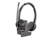 Poly Savi 8200 Series W8220-M - Microsoft - hodesett - on-ear - DECT / Bluetooth - trådløs - aktiv støydemping - Certified for Microsoft Teams 207326-02