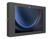 Compulocks Galaxy Tab S9/S9FE 10.9" Apex Secured Enclosure Wall Mount - Innhegning - bærbar, eksponert front/bak kamera og sensorer - for nettbrett - låsbar - metallramme - svart - skjermstørrelse: 10.9" - gulvstativmonterbar - for Samsung Galaxy Tab S9, Tab S9 FE 109GAPXB