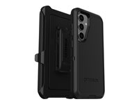 OtterBox Defender Series - Baksidedeksel for mobiltelefon - robust - polykarbonat, termoplastisk elastomer (TPE) - svart - for Samsung Galaxy S24 77-94481