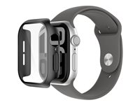 Belkin SCREENFORCE TemperedCurve - Støtfanger for smartarmåndsur - 2-i-1, 42 mm - herdet glass (9H) - svart - for Apple Watch Series 10 (GPS + Cellular) (42 mm), Series 10 (GPS) (42 mm) OWA002HQBK