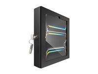 Compulocks iPad Pro M4 11" (2024), Apex Enclosure Brandable Floor Stand - Monteringssett (hus, stativ) - for nettbrett - merkevaremulighet - låsbar - metall - svart - skjermstørrelse: 11" - plassering på gulv - for Apple 11-inch iPad Pro M4 Wi-Fi, M4 Wi-Fi + Cellular 140B11PAPX4B