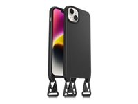 OtterBox React Series - Baksidedeksel for mobiltelefon - halskjede - MagSafe-samsvar - svart - for Apple iPhone 14 Plus 77-92288