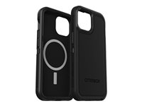 OtterBox Defender Series XT - Baksidedeksel for mobiltelefon - robust - MagSafe-samsvar - polykarbonat, syntetisk gummi - svart - for Apple iPhone 15 77-92971
