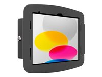 Compulocks iPad 10th-11th (A16) Gen Space Enclosure Wall Mount Black - Innhegning - for nettbrett - låsbar - høyverdig aluminium - svart - skjermstørrelse: 10.9" - monteringsgrensesnitt: 100 x 100 mm - veggmonterbar, overflatemonterbar, stativmonterbar - for Apple 10.9-inch iPad (10. generasjon) 209IPDSB
