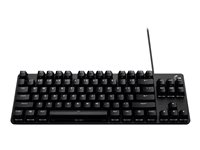 Logitech G G413 TKL SE - Tastatur - bakgrunnsbelyst - USB - QWERTY - Nordisk (dansk/finsk/norsk/svensk) - tastsvitsj: Tactile - svart - for Windows 10; 11; Logitech G G502; Microsoft Get Genuine Kit for Windows 11 920-010445
