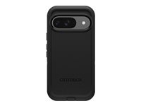 OtterBox Defender Series - Baksidedeksel for mobiltelefon - robust - polykarbonat, termoplastisk elastomer (TPE) - svart - for Google Pixel 9, 9 Pro 77-95589