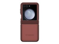 OtterBox Defender Series XT - Baksidedeksel for mobiltelefon - robust - polykarbonat, termoplastisk elastomer (TPE) - mursteinsrød - for Samsung Galaxy Z Flip6 77-95796