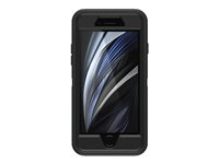 OtterBox Defender Series Apple iPhone 8 & iPhone 7 - Baksidedeksel for mobiltelefon - robust - polykarbonat, syntetisk gummi - svart - for Apple iPhone 7, 8, SE (2nd generation), SE (3rd generation) 77-56603