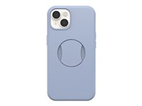 OtterBox OtterGrip Symmetry Series - Baksidedeksel for mobiltelefon - MagSafe-samsvar - polykarbonat, syntetisk gummi - you do blue (blå) - for Apple iPhone 15 Pro Max 77-93178