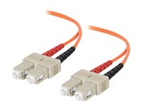 C2G Low-Smoke Zero-Halogen - Koblingskabel - SC flermodus (hann) til SC flermodus (hann) - 10 m - fiberoptisk - 62,5 / 125 mikroner - oransje 85244