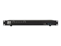 Eaton Tripp Lite series DisplayPort/USB KVM Switch 8-Port with Audio/Video and USB Peripheral Sharing, 4K 60 Hz, 1U Rack-Mount - KVM / lyd / USB-svitsj - 8 x KVM/lyd/USB - 1 lokalbruker - rackmonterbar B024-DPU08