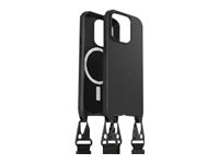 OtterBox React Series - Baksidedeksel for mobiltelefon - halskjede - MagSafe-samsvar - svart - for Apple iPhone 15 Pro 77-93576