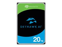 Seagate SkyHawk AI ST20000VE004 - Harddisk - 20 TB - intern - 3.5" - SATA 6Gb/s - buffer: 512 MB - med 3-års Seagate Rescue Data Recovery ST20000VE004