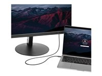 StarTech.com 1m (3.3ft) Thunderbolt 3 Cable, 20Gbps, 100W PD, 4K Video, Thunderbolt-Certified, Compatible w/ TB4/USB 3.2/DisplayPort - Thunderbolt-kabel - 24 pin USB-C (hann) til 24 pin USB-C (hann) - Thunderbolt 3 / USB / DisplayPort - 1 m - svart - for P/N: CDP2HDUACP, CDP2HDUACPW, PEXUSB321C TBLT3MM1M