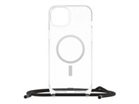 OtterBox React Series - Baksidedeksel for mobiltelefon - halskjede - MagSafe-samsvar - plastikk - stjernepulver (glans) - for Apple iPhone 15 Plus 77-93583
