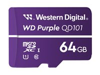 WD Purple WDD064G1P0C-85AEL0 - Flashminnekort - 64 GB - UHS-I U1 / Class10 - microSDXC - purpur WDD064G1P0C-85AEL0