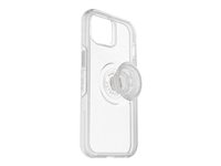 OtterBox Otter + Pop Symmetry Series - Baksidedeksel for mobiltelefon - polykarbonat, syntetisk gummi - Stardust Pop (klart glitter) - for Apple iPhone 14 77-89722