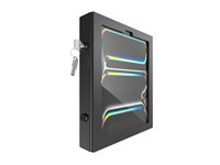 Compulocks iPad Pro M4 13" (2024), Apex Secured Enclosure Wall Mount - Monteringssett (hus, stativ) - synlige foran/bak kamera og sensorer - for nettbrett - låsbar - metallramme - svart - skjermstørrelse: 13" - monteringsgrensesnitt: 100 x 100 mm - skranketopp - for Apple 13-inch iPad Pro M4 Wi-Fi, M4 Wi-Fi + Cellular 159B13PAPX4B