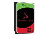 Seagate IronWolf Pro ST32000NT000 - Harddisk - 32 TB - intern - 3.5" - SATA 6Gb/s - 7200 rpm - med 3-års Seagate Rescue Data Recovery ST32000NT000
