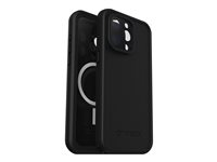 OtterBox FRE - Beskyttende vanntett eske for mobiltelefon - MagSafe-samsvar - svart - for Apple iPhone 15 Pro Max 77-93429