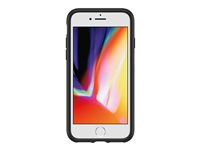 OtterBox Otter + Pop Symmetry Series - Baksidedeksel for mobiltelefon - polykarbonat, syntetisk gummi - svart - for Apple iPhone 7, 8, SE (2nd generation), SE (3rd generation) 77-61655