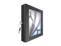 Compulocks iPad Air M2 & M3 11", Apex Enclosure Mast Stand - Black - Monteringssett (hus, stativ) - for nettbrett - låsbar - metall - svart - skjermstørrelse: 11" - skranke - for Apple 11-inch iPad Air M2 Wi-Fi, M2 Wi-Fi + Cellular, M3 Wi-Fi, M3 Wi-Fi + Cellular 333B11APXB