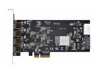 StarTech.com 4-Port USB-A PCIe Card, USB 3.2 5Gbps, 4x USB Controllers - USB-adapter - PCIe 2.0 x4 - USB 3.2 Gen 1 x 4 - svart - for P/N: FCREADMICRO3V2, USB315AC1M, USB3S2SAT3CB P5Q4A-USB-CARD
