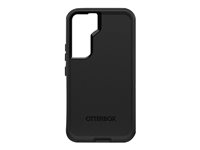 OtterBox Defender Series - Baksidedeksel for mobiltelefon - robust - polykarbonat, syntetisk gummi - svart - for Samsung Galaxy S22 77-86376