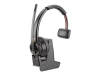 Poly Savi 8210 UC DECT - Savi 8200 series - hodesett - on-ear - DECT / Bluetooth - trådløs - USB-A via Bluetooth-adapter - svart - Zoom Certified, UC-sertifisert 8D3E9AA#ABB