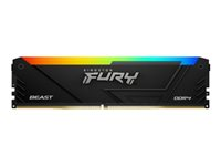 Kingston FURY Beast RGB - DDR4 - modul - 16 GB - DIMM 288-pin - 3200 MT/s - CL16 - 1.35 V - ikke-bufret - ikke-ECC - svart KF432C16BB12A/16