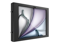 Compulocks iPad Air M2 & M3 13", Apex Secured Enclosure Wall Mount - Black - Innhegning - for nettbrett - glassmontering, plass - låsbar - høyverdig aluminium - svart - skjermstørrelse: 13" - monteringsgrensesnitt: 100 x 100 mm - veggmonterbar - for Apple 13-inch iPad Air (M2) 13APXB