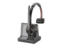 Poly Savi 8210-M - Savi 8200 series - hodesett - on-ear - DECT / Bluetooth - trådløs - svart - Zoom Certified, Certified for Microsoft Teams 8D3F1AA#ABB