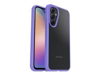 OtterBox React Series - Baksidedeksel for mobiltelefon - antimikrobielt - polykarbonat, syntetisk gummi - purplexing - for Samsung Galaxy A54 77-91564