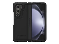 OtterBox Defender Series XT - Lommebok for mobiltelefon - robust - polykarbonatskall, syntetisk gummi - svart - for Samsung Galaxy Z Fold5 77-94067